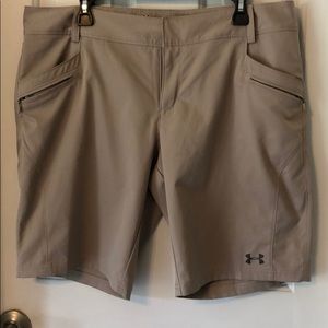 Under arrmour khaki Bermuda shorts